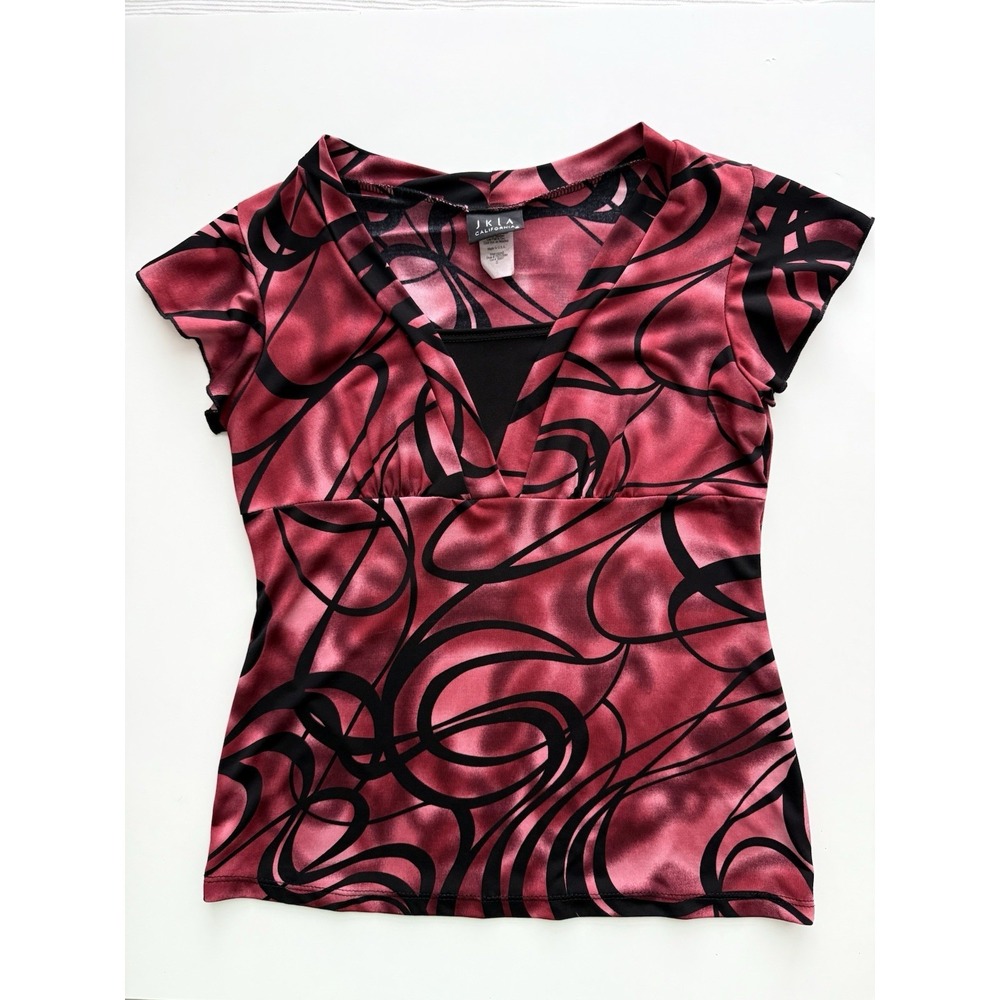 Vintage Y2K‎ Babydoll Top Womens Small Dark Fairy Red Black Whimsigoth Party